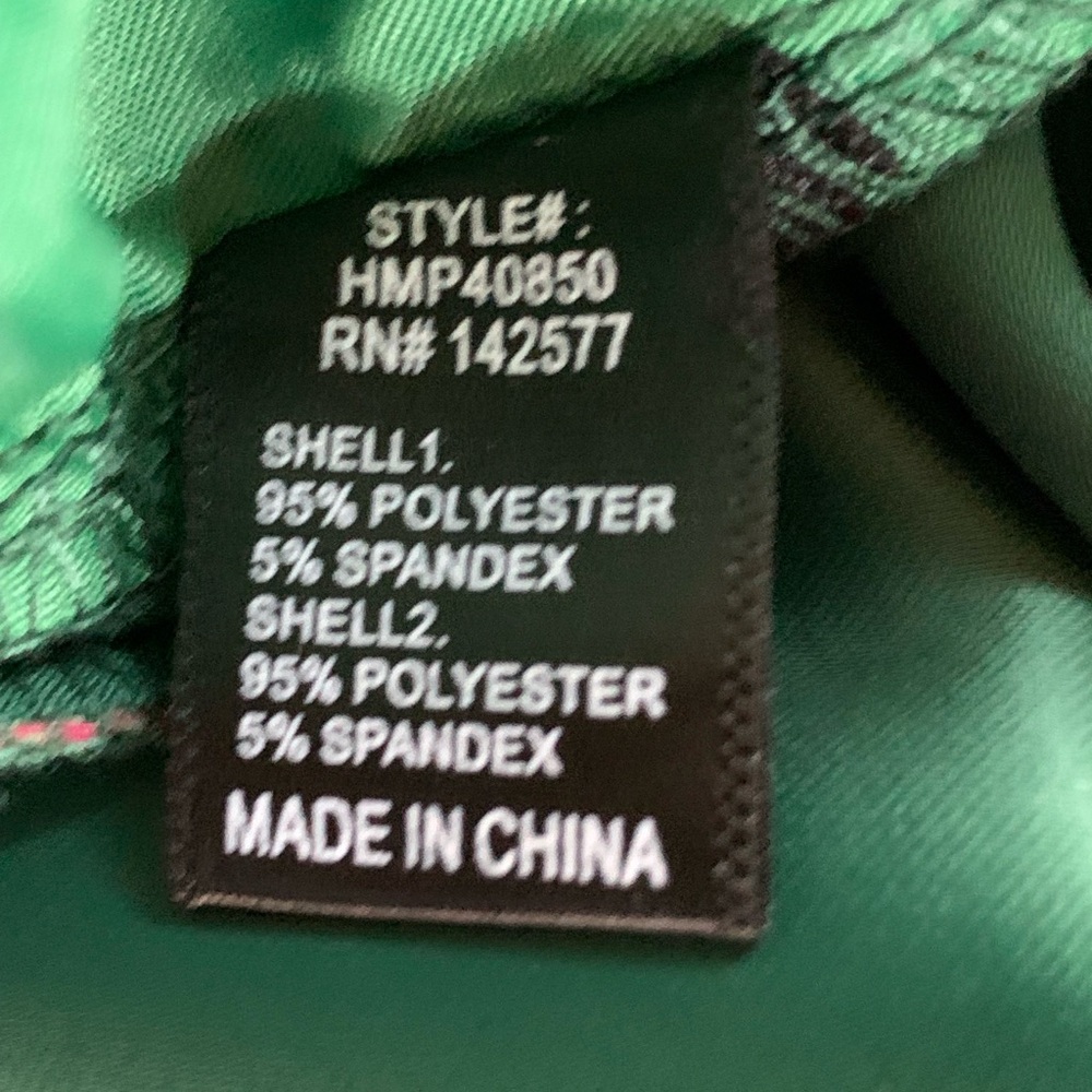 Haute Monde Pink and Green Satin Pants - Picture 5 of 8